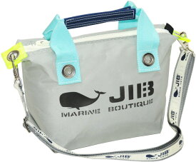 JIB セット販売　FTSS ファスナートートSSグレー×ミントブルー ＋ 25mm幅ロゴショルダーベルト　FTSS76