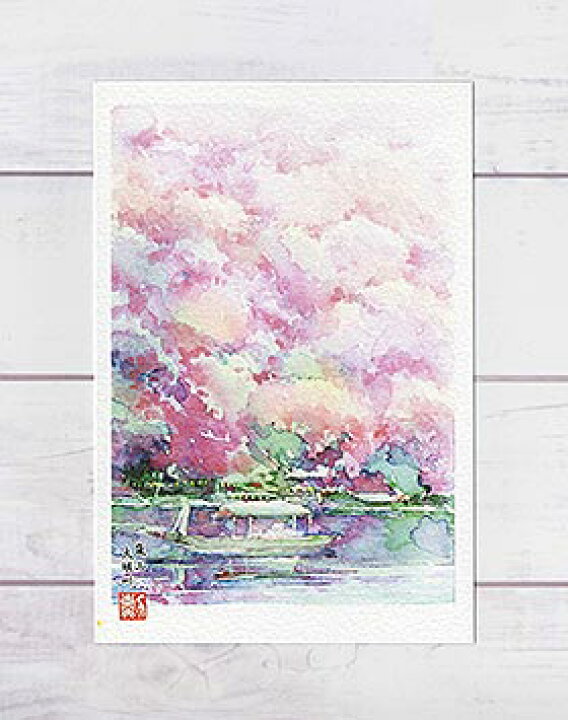 楽天市場】嵐山 大堰川 [ 京都の桜 ] ( 春 さくら 小舟 渡し舟 屋形船 