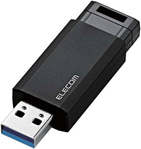 �G���R�� ELECOM USB ������ | 8GB 16GB 32GB 64GB USB3.1(Gen1)�Ή� �m�b�N�� �L���b�v���X �u���b�N MF-PKU3008GBK �����f�[�^�]�� USB������