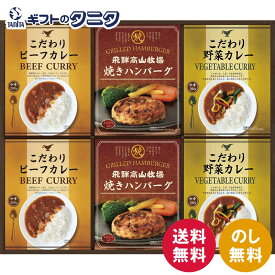 飛騨高山牧場 焼きハンバーグ&こだわりカレーセット BHF-DJR 送料無料 焼きハンバーグ ビーフ 野菜 カレー ギフト 内祝 御祝 御礼 快気祝 御供 粗供養 香典返し 彼岸 お中元 暑中お見舞い お歳暮 お年賀 母の日 父の日 敬老の日