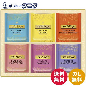 トワイニング ティーバッグ ギフト コレクション TTG-15A 送料無料 アールグレイ レディグレイ ダージリン プリンスオブウェールズ フルーティーピーチ 紅茶 ギフト 内祝 御祝 御礼 快気祝 御