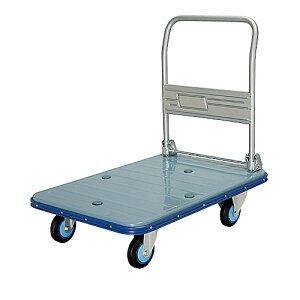 カナツー スチール手押し台車 JACK300-DX-DS ハンドル折りたたみ式 ストッパー付