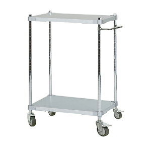 PROFACE ガルバリウムワゴン 46×60 H90 2段 キャスター・取手付き(SV) TGGS2-46609SV