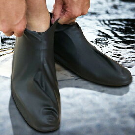 『天然ゴム製』天然ラテックス100% 防水シューズカバー (Waterproof shoe cover)x1足(計2枚) (Mサイズ・Lサイズから選択)