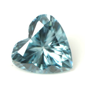 ブルーダイヤモンド (トリートメント) ルース(裸石) 0.042ct アイスブルー系 ハートシェイプ