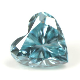 ブルーダイヤモンド (トリートメント) ルース(裸石) 0.042ct アイスブルー系 ハートシェイプ