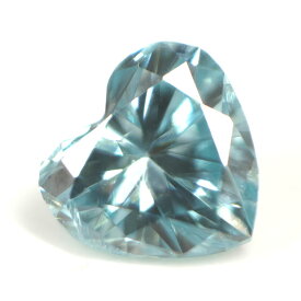 ブルーダイヤモンド (トリートメント) ルース(裸石) 0.048ct アイスブルー系 ハートシェイプ