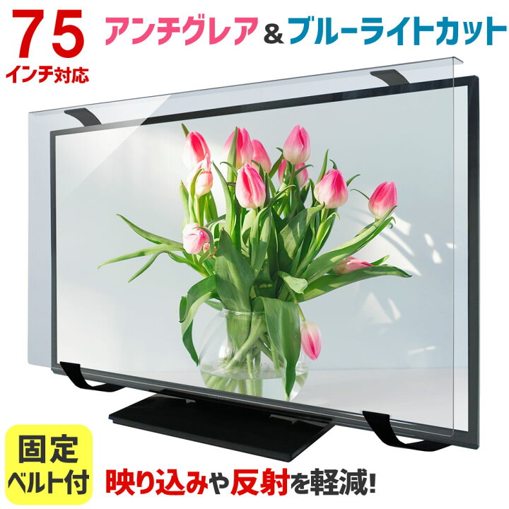 楽天市場】アンチグレア ブルーライトカット 液晶テレビ保護パネル 75 