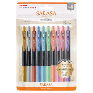 �[�u��(ZEBRA) �W�F���{�[���y�� �T���T�N���b�v 0.5mm �r���e�[�W�J���[ 5�F�Z�b�g N JJ15-5C-VI-N
