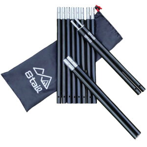 8tail �A���~ �|�[�� 19 mm �y�R�L�U�~�|�[���z 2�{�Z�b�g �Œ�204cm 6�A�� �R���p�N�g���[ �����^�ѕ֗� �A���}�C�g���H �e���g �^�[�v �y�l���ƃ|�[���́u�����݁v����؁z