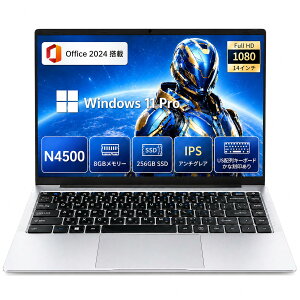 KAZEON �m�[�g�p�\�R�� N4500 �yMS Office 2024����&Windows 11 Pro�z14�C���` 1920×1080 FHD IPS�t�� /������8GB/SSD256GB/Web�J�����t��/Wifi/Bluetooth/mini HDMI/�y�ʔ��^/���S�Ҍ���/�w������/�ƒ�p/�����쐬/�I����