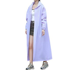 [JUJUGO] レインポンチョ 自転車用 カッパ 男女兼用 リュック対応 通勤 通学 防災 アウトドア キャンプ 野外フェス 防水 撥水 長丈 アウトドア用