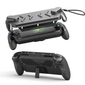 ROG Xbox Ally および ROG Xbox Ally X 7インチ 2025年版ゲーミングハンドヘルド用保護ケース、耐衝撃・傷防止、滑り止めグリップ付き保護カバー、着脱式フロントシェルケース、全面保護カバー