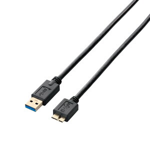 �G���R�� USB�P�[�u�� �ymicroB�z USB3.0 (USB A �I�X to microB �I�X) �X�^���_�[�h 1m �u���b�N USB3-AMB10BK