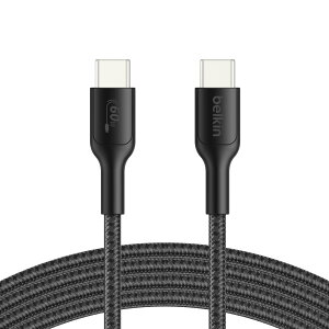 USB-C �P�[�u�� 2m 60W �}���[�d ���ϋv�i�C�����҂ݍ��� ���܂�ɂ��� �_� iPhone Android �X�}�z Windows PC MacBook Pro �Ή� �����f�[�^�]�� �f���h�~ ��� �P�[�u����2���[�g�� �^�C�vC �[�d�R�[�h