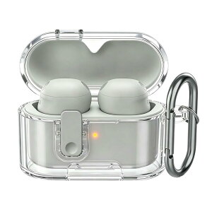 �C���z���P�[�X SONY WF-1000XM6�p �J�o�[ TPU�� ���b�N�@�\�t�� ���̎� �N���A ���� ���^ �ϏՌ� ���C�����X�C���z�� �ی�P�[�X ���΂ݖh�~ �J���r�i�t�� �X�^���h�@�\ ���[�P�[�X �����h�~ �A