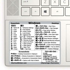 Windows PC�p �V���[�g�J�b�g�L�[ �X�e�b�J�[ 2���Z�b�g �p�\�R�� �L�[�{�[�h�p �\��t���V�[�� �ϐ� �ϋv ���~�l�[�g���H Windows OS�Ή� �f�X�N�g�b�v �m�[�gPC ��ƌ����� �Ɩ������� ���Y�^ �c