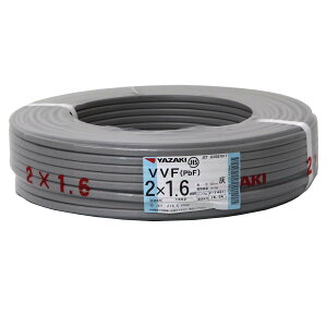 VVF�P�[�u�� 1.6mm×2�c 100m�� �D�F �r�j�[���≏�� ���E�� �����z���p �d�� �P�[�u�� �d�C�H�� �ޗ� �Z��ݔ� �d�� �I�o�z�� �����z�� �c�� 1.6mm 2�c 100m �D�F �O���[ ���`�r�j���≏�r�j���V�[