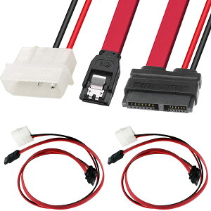 �X�������C��SATA�ϊ��P�[�u�� 13�s�� 7+6�s�� SATA�f�[�^ �y���t�F�����d��4�s���I�X �m�[�g�p�\�R�����w�h���C�u�p 50cm 2�{�Z�b�g HTPC �~�jPC �ڑ� �P�[�u�� PVC�f�� ���� 5V�Ή� �ϊ��A�_�v�^