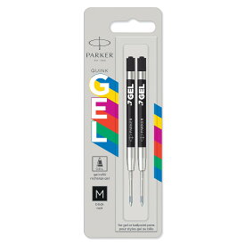 parker jotter オリジナル ゲルペンリフィル 滑らか ブラック ブラックゲルインクリフィル ゲルインクリフィル ミディアムチップ 0 7 mm 2 本