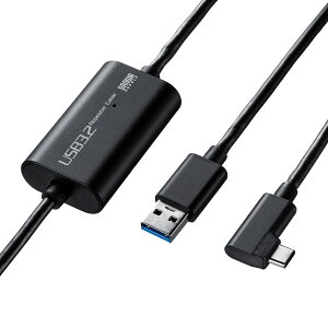 USB�P�[�u�� 5m Type-C L�^�R�l�N�^ USB3.2 Gen1�Ή� VR�w�b�h�Z�b�g�p ���荂���f�[�^�]�� ���s�[�^�[�@�\���� 3�d�V�[���h PC �X�}�z �^�u���b�g �[�d �]�� 5Gbps ���ϋv �����P�[�u�� Meta Quest2�Ή�