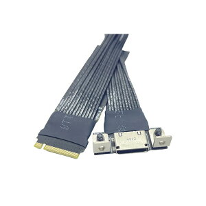 M.2 NVMe M Key to Oculink 4i SFF-8611 �����P�[�u�� PCIe 4.0 X4 �����f�[�^�]�� �ϊ��A�_�v�^�[ �Œ�o�b�N���t�� �A���~�z�C���V�[���h �⃁�b�L�P�[�u�� GPU SSD �g���J�[�h�ڑ� �f�X�N�g�b�v �m�[�g�p