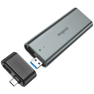 M.2 SSD �O�t���P�[�X USB 3.2 Gen 2 NVMe�Ή� �A�_�v�^�[ 10Gbps �����]�� Type-C�ڑ� �A���~�j�E������ 2230 2242 2260 2280 SSD�Ή� �v���O�A���h�v���C Windows macOS Linux Android iOS�Ή� �O�t���h���C�u�P�[�X SS