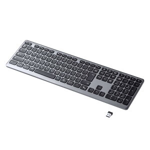 �T�����T�v���C ���C�����X�L�[�{�[�h Bluetooth/2.4GHz���Ή� �[�d�� 3��ؑ� �e���L�[�t�� SKB-WBT41BK