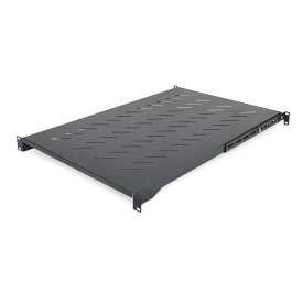 'StarTech.com 1U Adjustable Vented Server Rack Mount Shelf - 175lbs - 19.5 to 38in Adjustable Mounting Depth Universal Tray for 19'' AV/Network Equipment Rack - 27.5in Deep, TAA (ADJSHELF)'