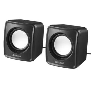 BSSP100UBK(�u���b�N) PC�p�X�s�[�J�[ USB�d���R���p�N�g�T�C�Y