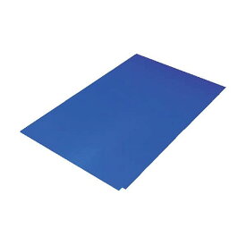 TRUSCO 粘着クリーンマット 450×900MM ブルー 1シート 30枚入