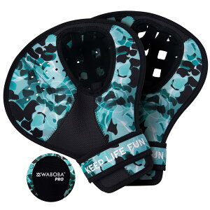 Waboba Catch Water Gloves Pro Water Bouncing Ball Set - for Beach Games & Swimming Pool Toys ? 2 Baseball Style Mitts for Catching Water Balls ? One Size Ambidextrous Design