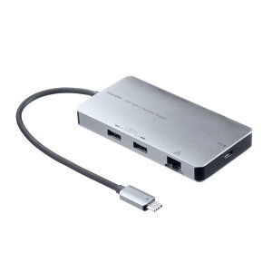 �T�����T�v���C �h�b�L���O�X�e�[�V���� USB Type-C�ڑ� 4K/60Hz 2��ʊg���Ή� HDMI×2/LAN×1/USB-A×2/USB-C×1 �X�}�[�gPD����(PD100W���́E95W���d) �P�[�u����20cm�EL���ϊ��t�� USB-DKM8S