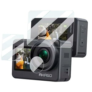 �y2+2+2���Z�b�g�zFor AKASO Brave7 �p�t�B���� 1�� �O�ی�t�B���� + 1�� ��ی�t�B����+1�� �����Y�t�B���� �yvaele�z�����^ �ϏՌ� �w��h�~ �C�A�h�~ �������� �\��t���ȒP �t���ی� ������U