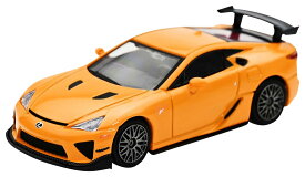 ミニカー 1/64 完成品 オレンジ メッシュホイール リアスポイラー付き クリアケース入り コレクションモデル 自動車 模型 玩具