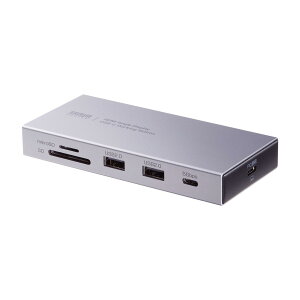 �T�����T�v���C USB-C�h�b�L���O�X�e�[�V���� 10in1 4K60Hz PD90W �����u�� USB-CVDK22