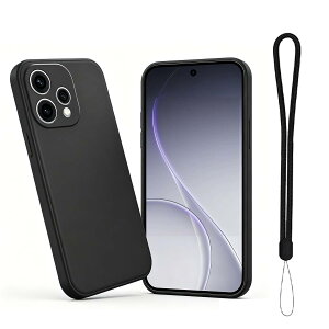 �X�}�z�P�[�X For OPPO Reno 15A���e�ی�P�[�X HYFAFA TPU�f�� �J�o�[ �����݌v �ϏՌ��� �y�� ���^ �_�炩����G�� ����~�� �w��h�~ �S�ʕی� OPPO Reno 15A�Ή��ی�P�[�X�i�u���b�N�j