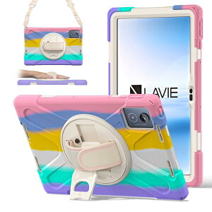 Doo�Ή� NEC LAVIE Tab T11 11.45�C���` (PC-T1175JAS/PC-TAB11203)�p �P�[�X 2024���f�� 11.45�C���` LAVIE Tab 112K3�p �P�[�X �ϏՌ� �ČRMIL���i �c���X�^���h 360�x��]�X�^���h ���߉\�n���h�X�g���b�v�ƌ��|