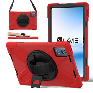 Doo�Ή� NEC LAVIE Tab T11 11.45�C���` (PC-T1175JAS/PC-TAB11203)�p �P�[�X 2024���f�� 11.45�C���` LAVIE Tab 112K3�p �P�[�X �ϏՌ� �ČRMIL���i �c���X�^���h 360�x��]�X�^���h ���߉\�n���h�X�g���b�v�ƌ��|
