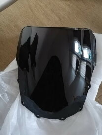 For ZZR400 ZZR600 ZZR 400 ZZR 600 1993-2007ブラックフロントガラス1999 2000 2001 2002 2003 2004 2005 2006 1996 95