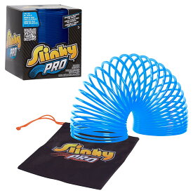 Slinky Pro プラスチック スプリング フィジェットトイ、ブルー、直径3.4インチ、対象年齢5歳以上 Just Play