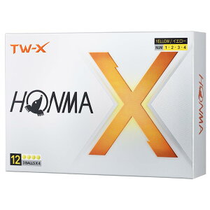 �z���} �S���t �{�[�� TW-X TW-S 2024�N���f�� 1�_�[�X 12������ �z���C�g �C�G���[ 3�s�[�X �c�A�[�n �X�s�� �򋗗� �f�B�X�^���X �\�t�g �S���t�{�[�� TOUR WORLD BT2402 �{�� HONMA_TW-X_�C�G���[(1�_�[
