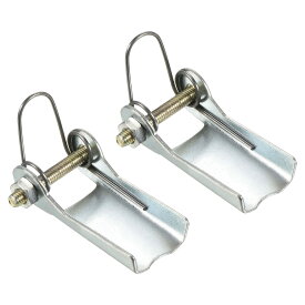 PATIKIL 2個入り 交換用フックラッチ チェーンブロック用部品 フックラッチクミ メタル 牽引レシーバーヒッチ クレビスフックトレーラー用 シルバー