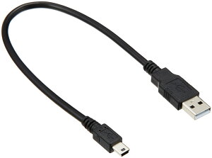 �G���R�� USB�P�[�u�� �yminiB�z USB2.0 (USB A �I�X to miniB �I�X) �t�F���C�g���� 0.3m USB-FSM503