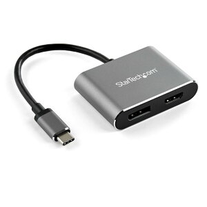 StarTech.com USB-C - DisplayPort/HDMI�ϊ��A�_�v�^ 4K/60Hz�Ή� USB Type-C�ڑ�HDMI/�f�B�X�v���C�|�[�g 2 in 1�A�_�v�^ CDP2DPHD