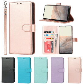 Eastwave for Google Pixel 6 ケース for Google ピクセル 6 手帳型 for Google pixel6 財布型 カバー ケース ストラップ付き PUレザー カード収納 横置きスタンド 機能 明るい色 内蔵マグネットピンク
