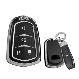 CADILLAC キーケース キーホルダー キーカバー キー保護 エスカレード ESV XTS ATS CTS SRX CT6 ATS-L XT5等に適用 高級 保護 落ちにく 傷 防止 オシャレ TPU