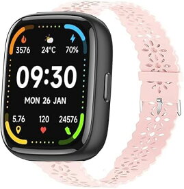 1.83スマートウォッチ 22mm交換バンド シリコンレース透かし彫り交換バンド ベルト