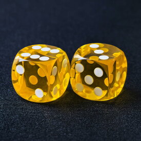 プロフェッショナル精密バックギャモンダイス ラウンドコーナー 14.3mm 面取りコーナー付き