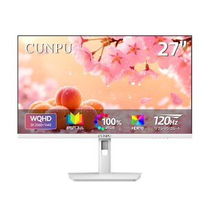 27�C���` ���j�^�[ WQHD 2560 x 1440 �z���C�g 120Hz IPS�p�l�� ����� �X�Β��� �u���[���C�g�y�� 100%SRGB�L�F�� �I�t�B�X �J�W���A���Q�[�~���O�Ή� VESA�Ή� HDMI2.0 DP1.4 �f�B�X�v���C PC���j�^�[ ����
